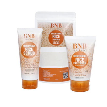 Bnb Whitening Rice Organic Glow Kit -jumabazar