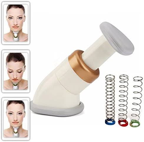 Neckline Slimmer & Toning Massager System, Double Chin Remover Facial Neck Line Exerciser Chin Massager