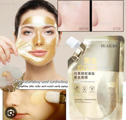 Retinol Snake Venom Peptide Gold Mask